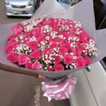 100 PINK ROSES BOUQUET