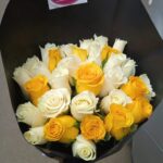 YELLOW AND WHITE ROSES