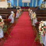Church Pews Flowers